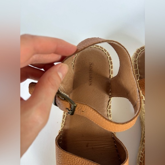 Soludos Eden Tan Leather Espadrille Sandals in Camel - Picture 13 of 13